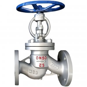 截止閥J41H-25\DN50介質為高溫蒸汽及水，溫