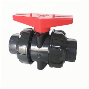 帶平臺的UPVC承插球閥，可加裝電氣動執行